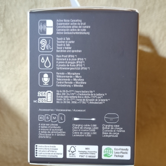 JVC Gumy Premium Noise Cancelling Earbud Headphones - Black $25 - Picture 4 of 4